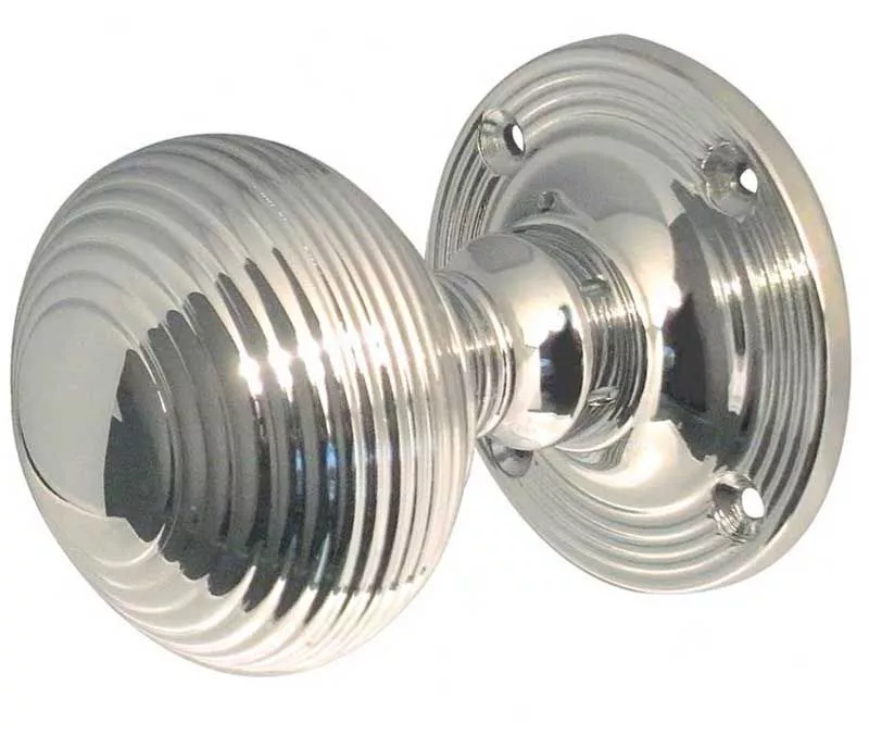 Frelan PC Reeded Mortice Knob