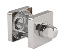 Jigtech Polished Chrome Square Bathroom Snib Turn & Release | JTA5600