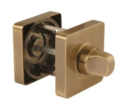 Jigtech Antique Brass Square Bathroom Snib Turn & Release | JTA5605