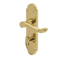 Frelan 166x40mm PB Epsom Bathroom Lever