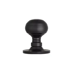 CARLISLE Set Manital Matt Black Queen Anne Mortice Knob | M1001MB