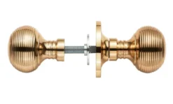 CARLISLE Set Manital Polished Brass Queen Anne Rim Knob | M1001RPB