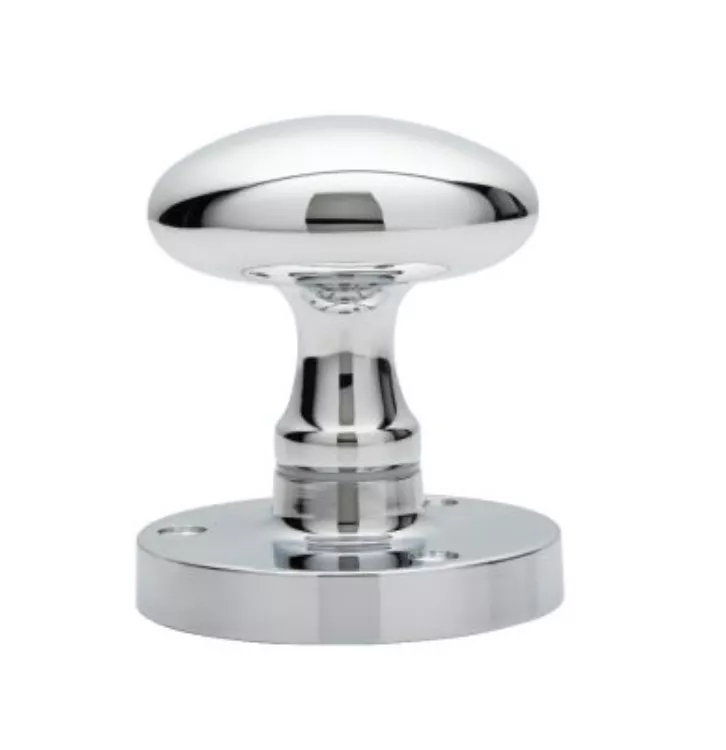 CARLISLE Set Manital Polished Chrome Oval Mortice Knob | M34CP