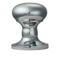 CARLISLE Set Manital Satin Chrome 56mm Unsprung Victorian Mushroom Mortice Knob | M35USSC