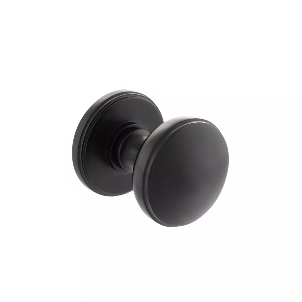 Atlantic Set Millhouse Matt Black Edison Mushroom Mortice Knob | MH400DMKMB