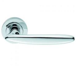 CARLISLE Set Manital Polished Chrome Nirvana Lever Furniture On Rose | NI5CP