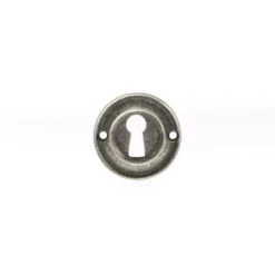 Atlantic Old English Distressed Silver Standard Key Escutcheon | OERKEDS