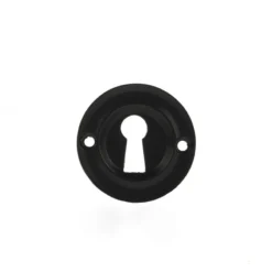 Atlantic Old English Matt Black Standard Key Escutcheon | OERKEMB