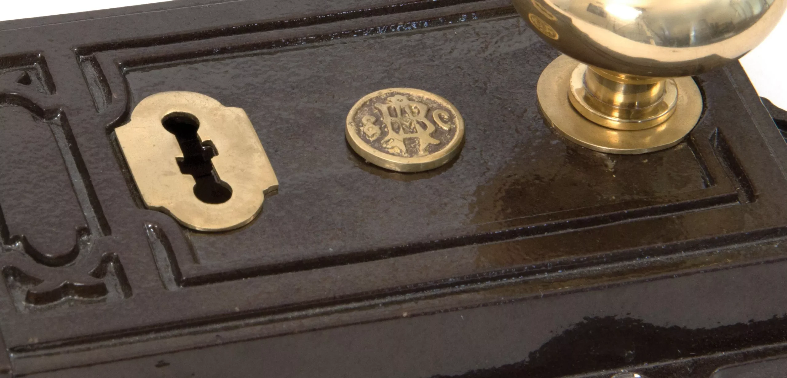 From The Anvil Set Polished Brass Mushroom Mortice / Rim Knob | 91529 - Image 2