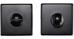 CARLISLE Manital Brushed Matt Black Snib Thumbturn & Release On Square Rose | QT004BLK