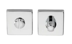 CARLISLE Manital Brushed Polished Chrome Snib Thumbturn & Release On Square Rose | QT004CP