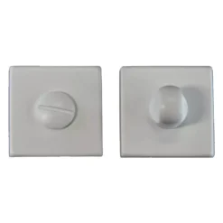 CARLISLE Manital Brushed White Snib Thumbturn & Release On Square Rose | QT004WH