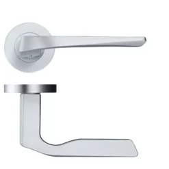 Rosso Maniglie Lyra Lever In Satin Chrome | RM090SC