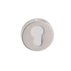Pair Orno Satin Nickel Round Euro Escutcheon | SYS001SN