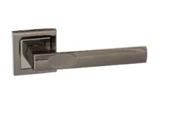 Atlantic Set Status Black Nickel Kansas Lever On Square Rose | S24SBN