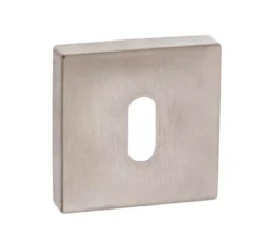Atlantic Forme FMSKSN Satin Nickel Square Minimal Key Escutcheon