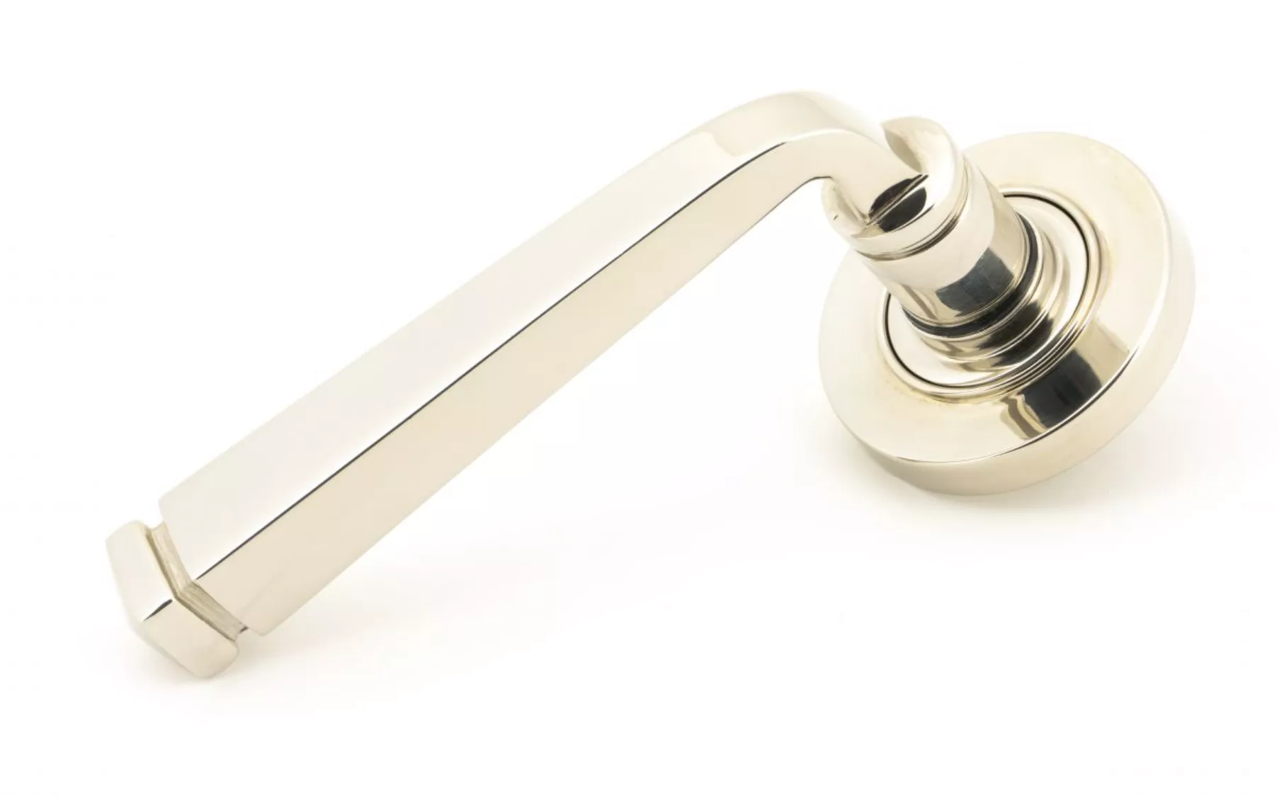 Set From The Anvil Polished Nickel Avon Lever On PlainĀ rose | 45619