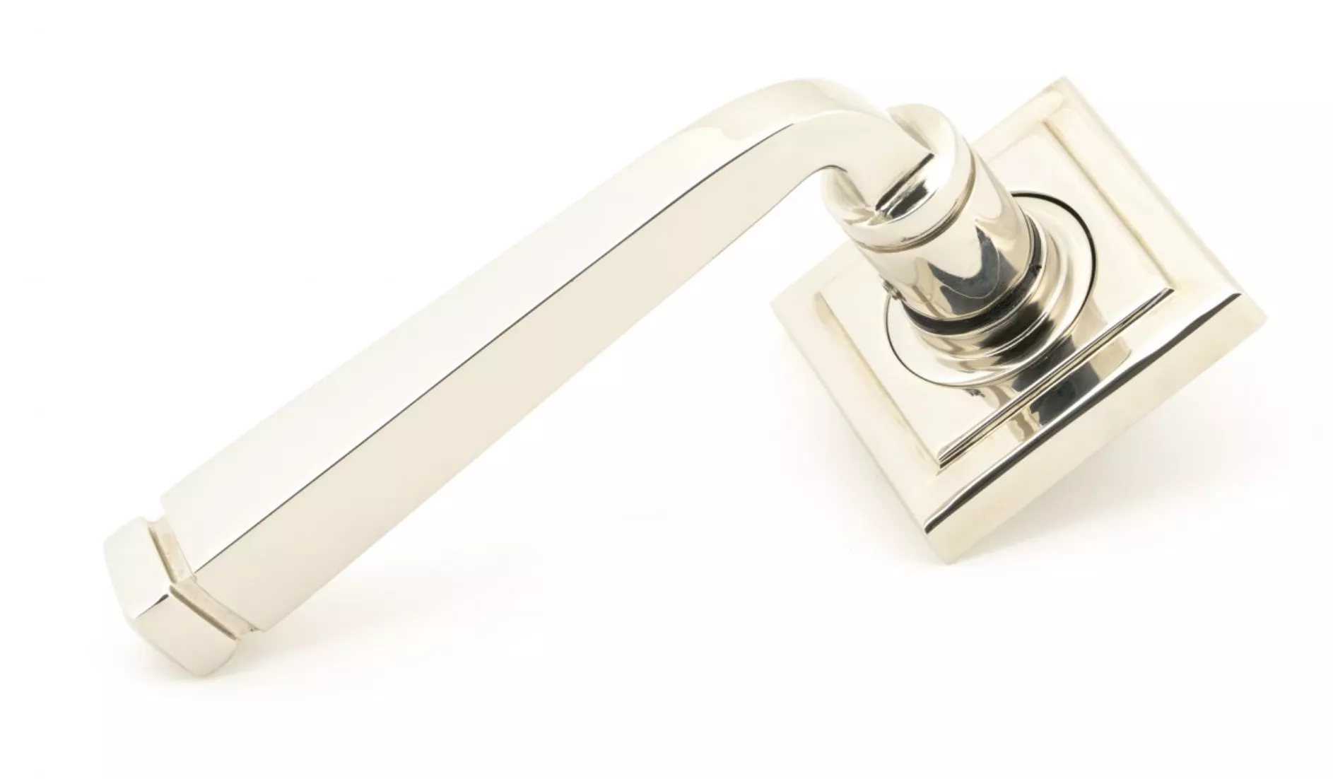 Set From The Anvil Polished Nickel Avon Lever On Square rose | 45622
