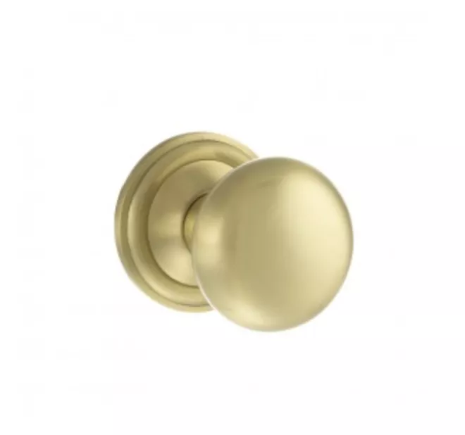Atlantic Set Old English Satin Brass Harrogate Mushroom Mortice Knob | OE58MMKSB