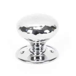 From The Anvil Set Polished Chrome Hammered Mortice / Rim Knob | 46033