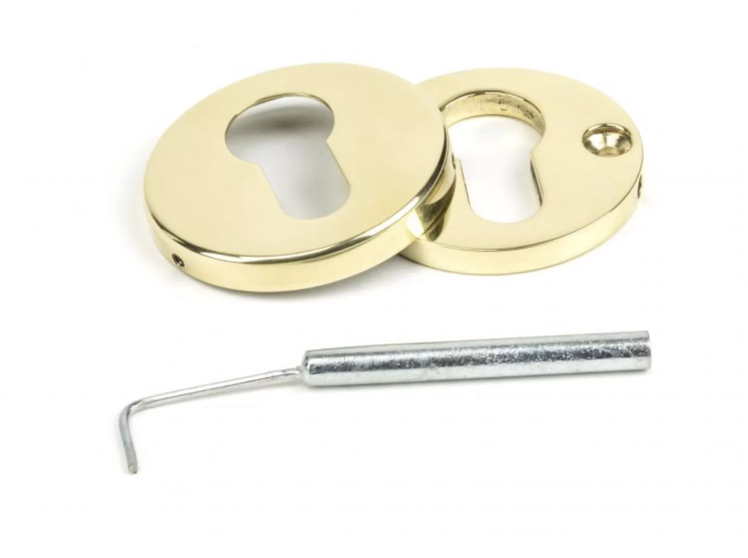 From The Anvil Aged Brass Round Regency Concealed Euro Escutcheon | 45473 - Image 2