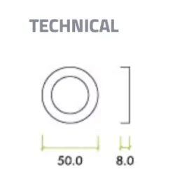 Etna Bronze 50mm Dia. Snib & Release | ZPZ004OETB