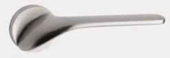 Set Orno Satin Nickel Palma Lever On Round Rose | PM010SN