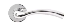 Jigtech Polished Chrome Solar Lever On Rose | JTF1000
