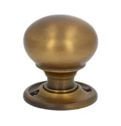 Set Alexander And Wilks Antique Brass 41mm Kershaw Mortice / Rim Door Knob