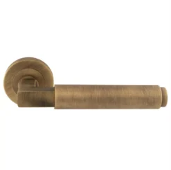 CARLISLE Antique Brass Masano Lever On Round Rose | EUL070AB