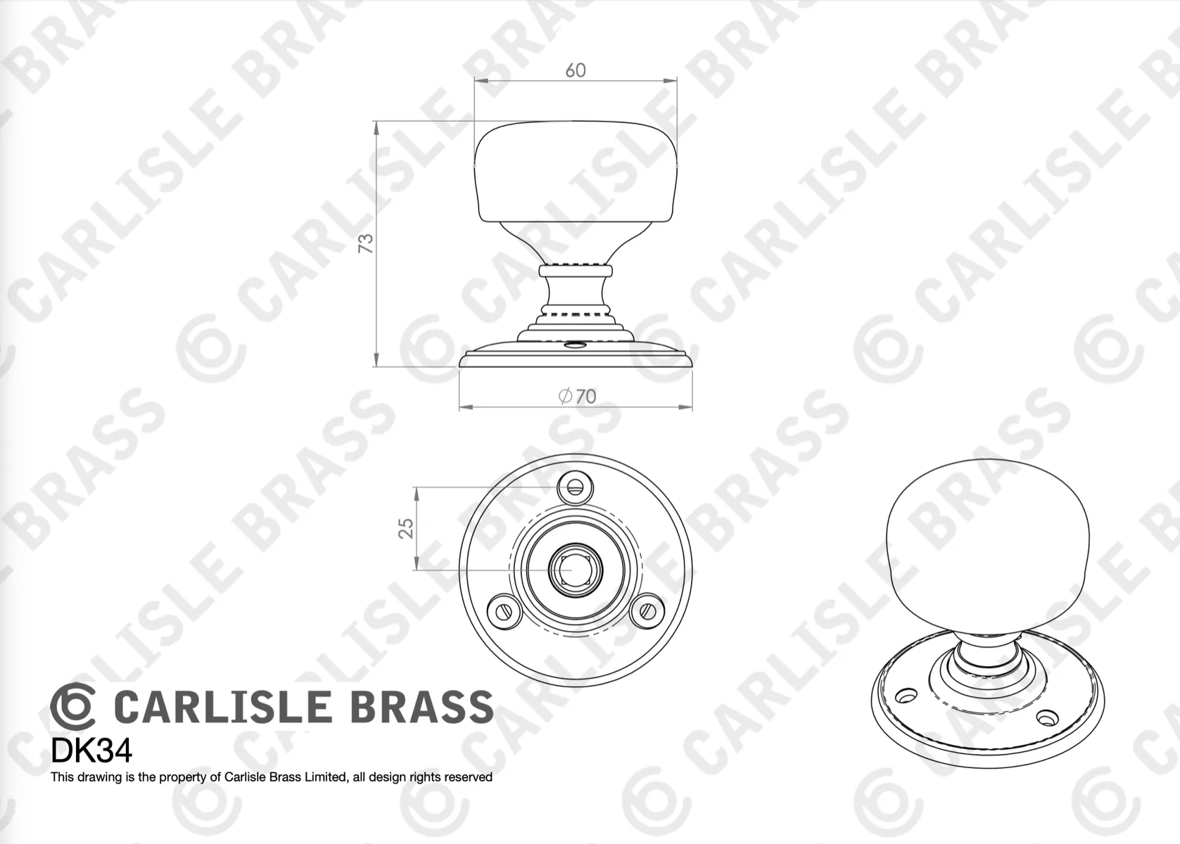Midnight Crackle And Matt Black Mortice Knob Furniture | DK34MCMB - Image 2