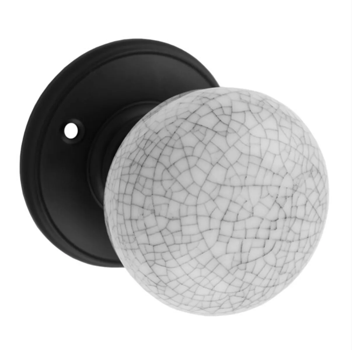 Midnight Crackle And Matt Black Mortice Knob Furniture | DK34MCMB
