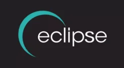 Eclipse Matt Black T Bar Lever Handle On Round Rose | 34903