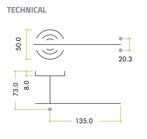 Matt White Orta Knurled Lever On Round Rose | RT060PCW - Image 4