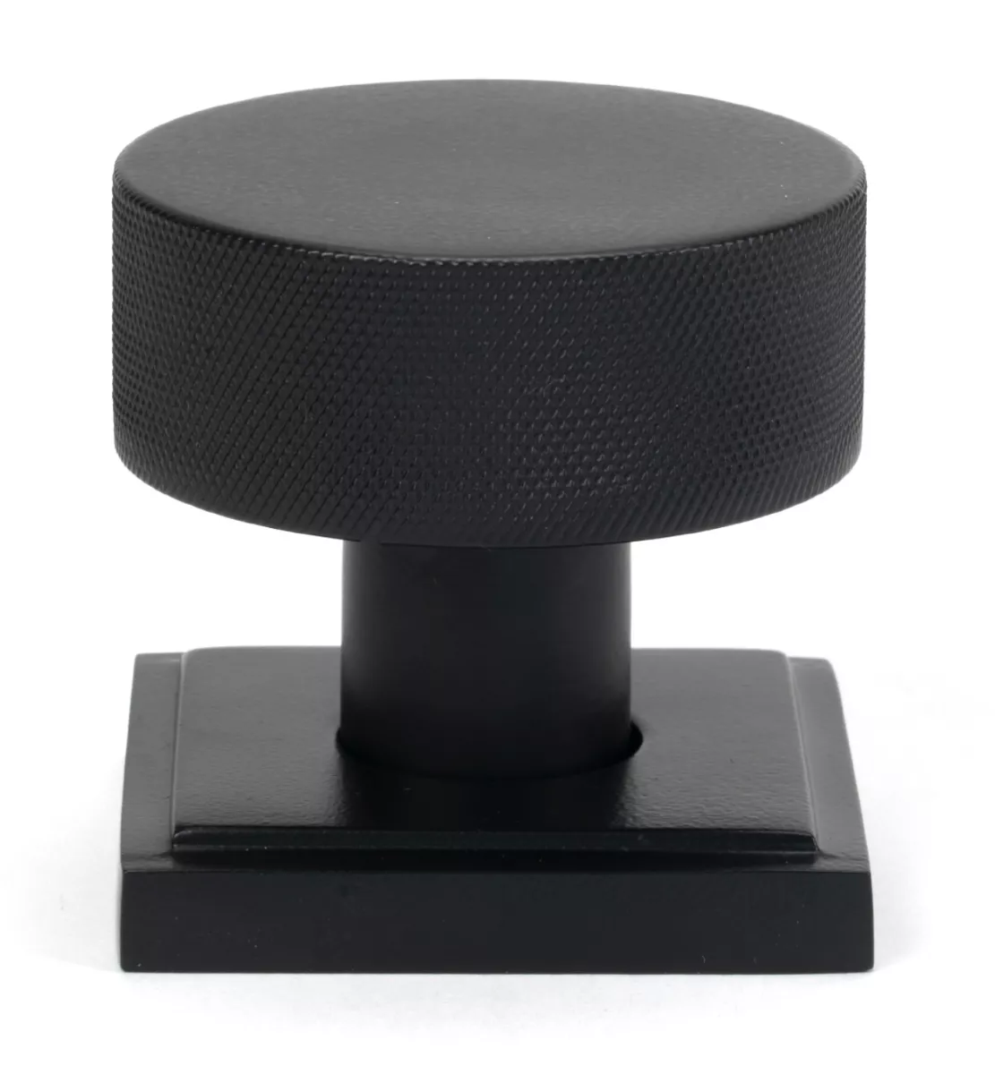 Matt Black Brompton Mortice/Rim Knob Set (Square) | 46801 - Image 2