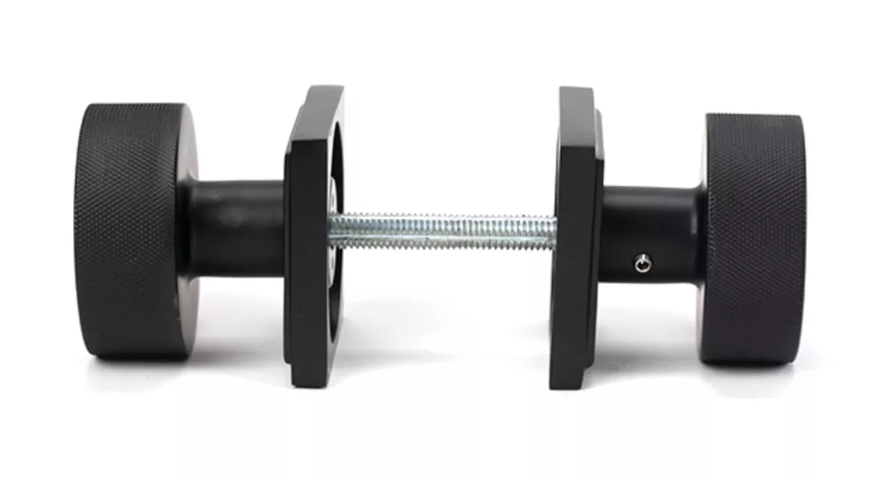 Matt Black Brompton Mortice/Rim Knob Set (Square) | 46801 - Image 3