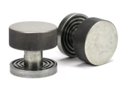 Pewter Brompton Mortice/Rim Knob Set (Beehive) | 46804