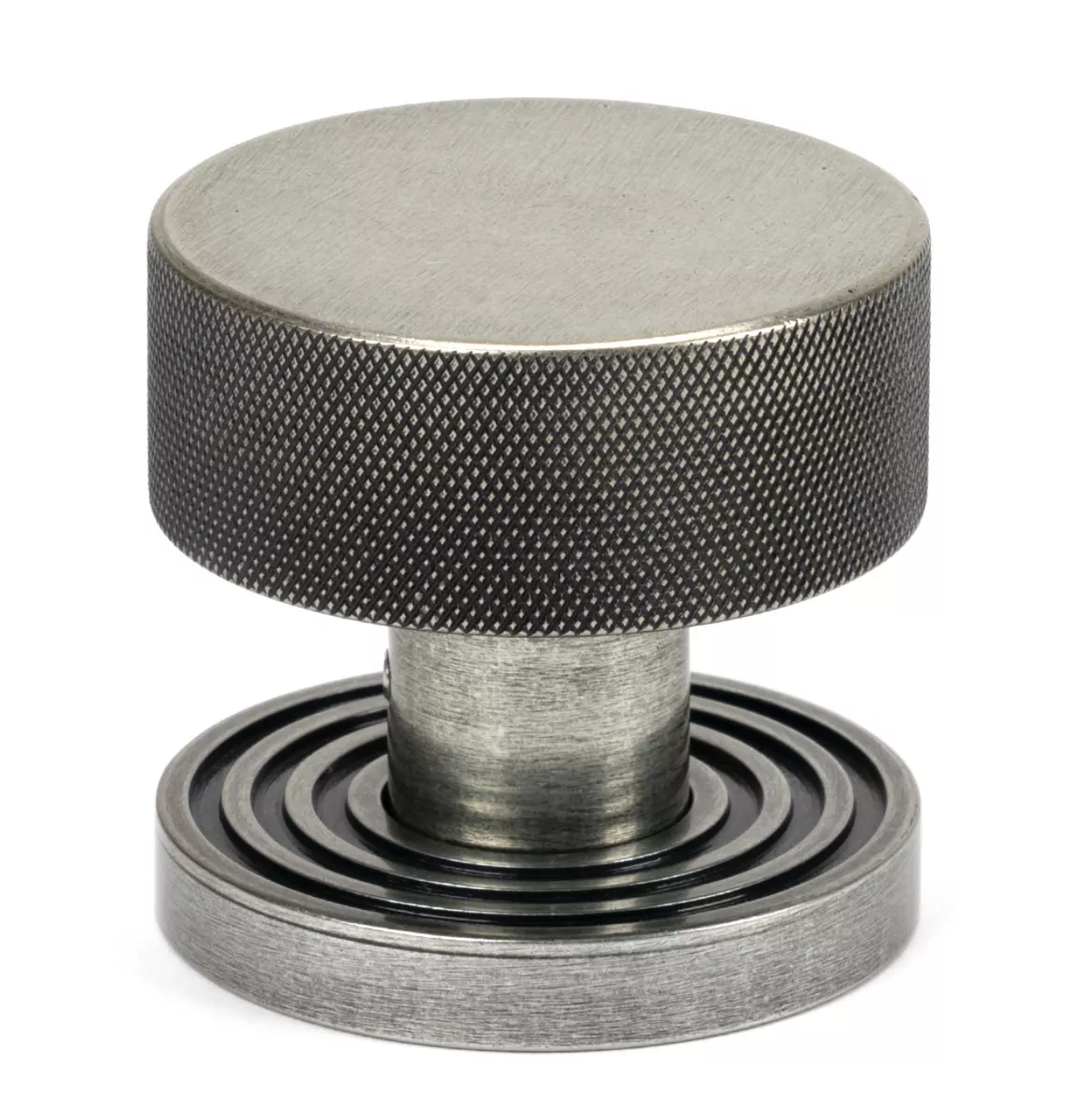 Pewter Brompton Mortice/Rim Knob Set (Beehive) | 46804 - Image 2