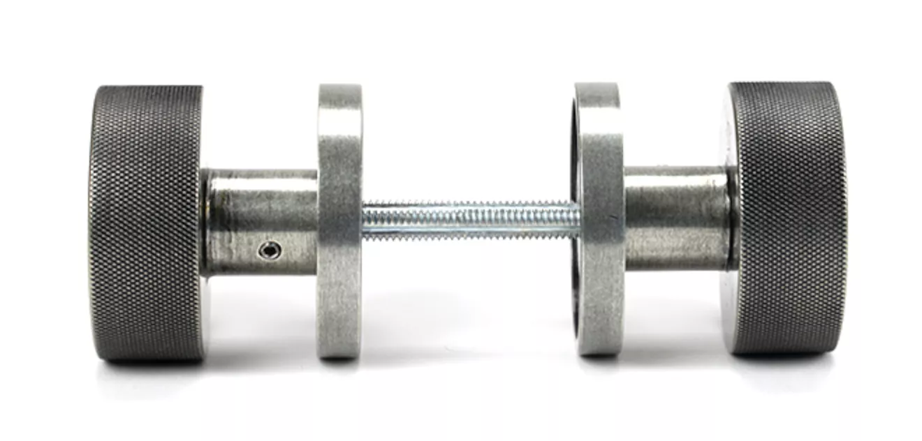 Pewter Brompton Mortice/Rim Knob Set (Beehive) | 46804 - Image 3