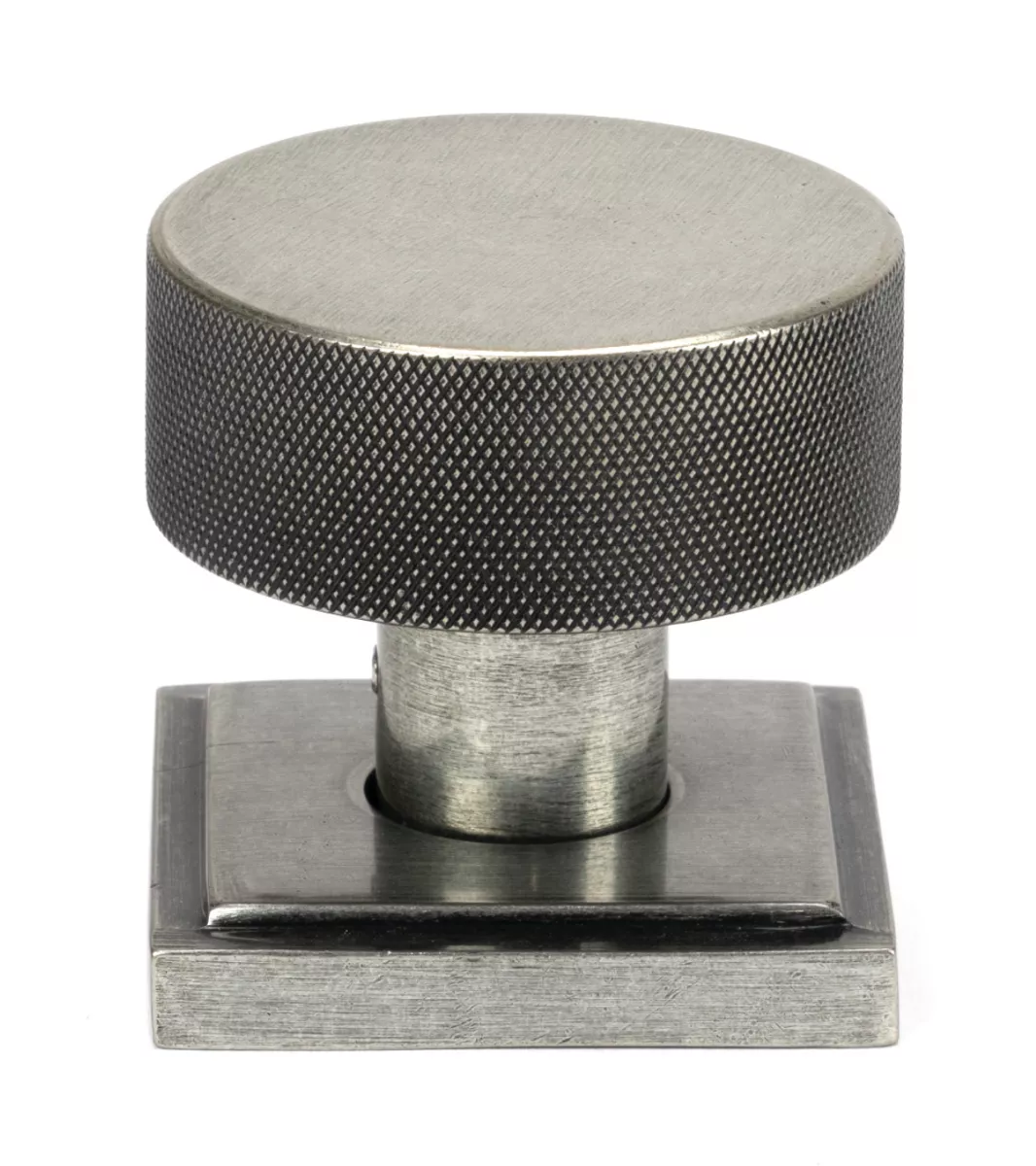 Pewter Brompton Mortice/Rim Knob Set (Square) | 46805 - Image 2