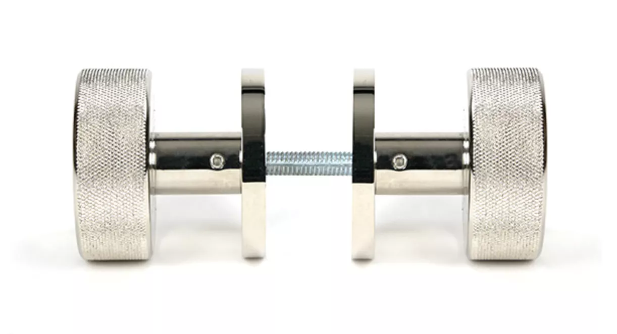 Polished Nickel Brompton Mortice/Rim Knob Set (Beehive) | 46784 - Image 3