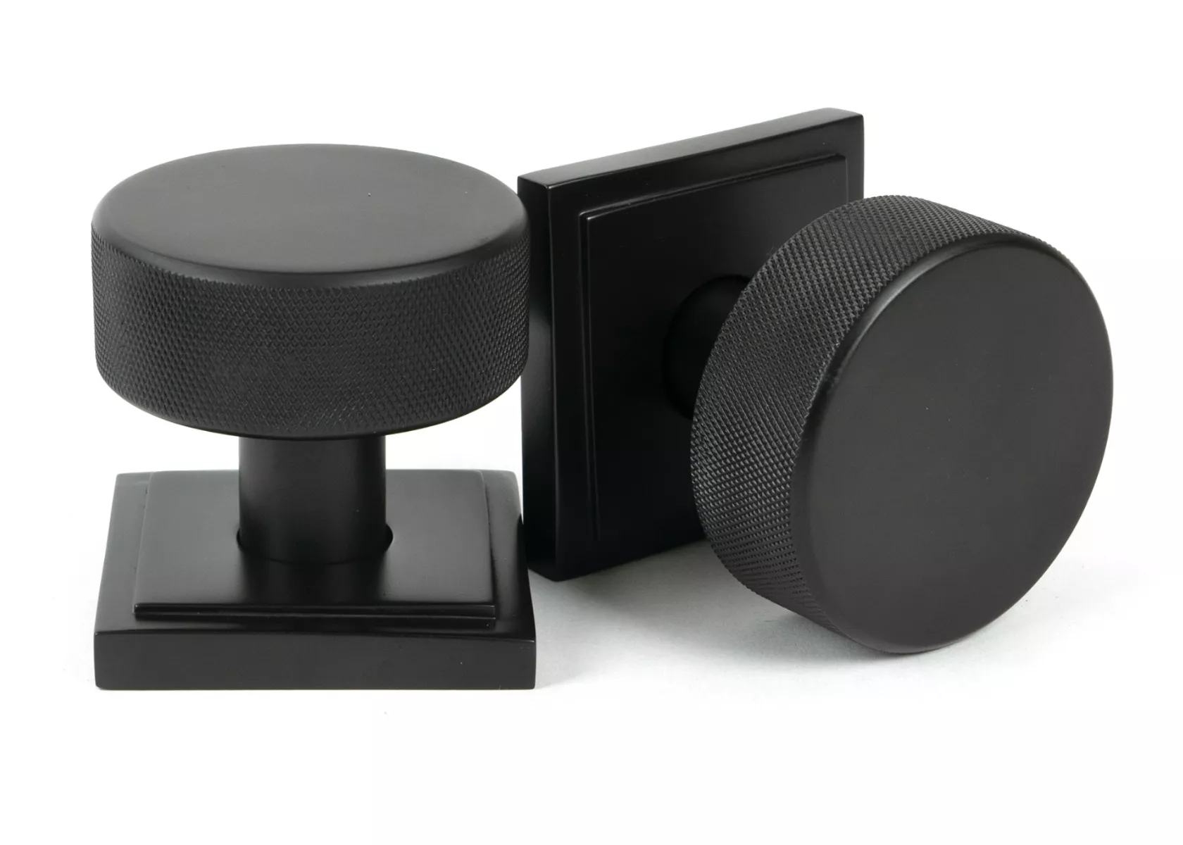 Aged Bronze Brompton Mortice/Rim Knob Set (Square) | 46789