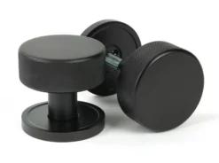 Aged Bronze Brompton Mortice/Rim Knob Set (Plain) | 46786