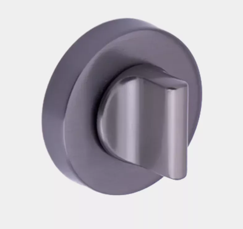 Set Orno Black Brushed Nickel Round Snib Turn & Release | SYS004BBN - Image 2