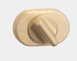 Set Orno Oval Satin Brass Round Snib Turn & Release | SYS004OVSB