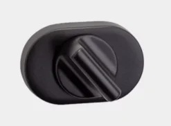 Set Orno Oval Matt Black Round Snib Turn & Release | SYS004OVBL