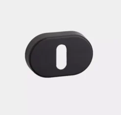 Pair Orno Matt Black Standard Escutcheon Oval | SYS002OVBL