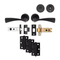 Matt Black Sinatra Bathroom Pack - Ultimate Door Pack