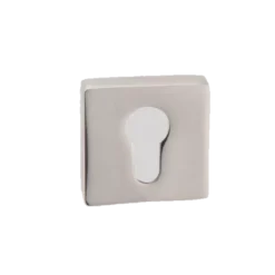 Pair Orno Satin Nickel Square Euro Escutcheon | SYS001SQSN