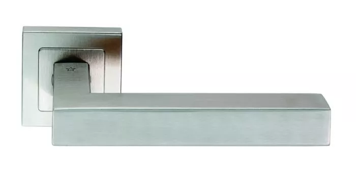 CARLISLE Set Satin Stainless Steel SSL Alvar Lever On Square Rose | SSL1401SSS - Image 2